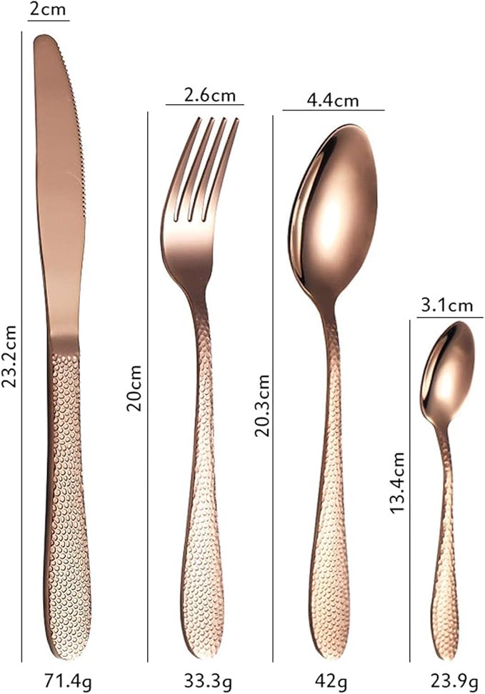 Cutlery set Cutlery Set 24 Piece Elegant Life Stainless Steel Flatware Silverware for 6 Knife Fork Spoon Set Ideal for Home/Camping/Party Easy Clean Dishwasher Safe Silver