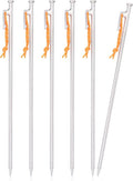 Boundless Voyage 6pcs/lot Titanium Alloy Tent Pegs Outdoor Camping Awning Tent Stakes Lightweight Hiking Climbing Tent Nail 24cm/30cm/35cm