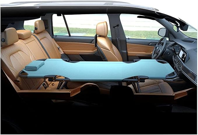 Car Travel Bed Universal Non-Inflatable Car Travel Bed for Rear Seat – Folding Cushion for Co-Pilot Office and Outdoor Camping Use