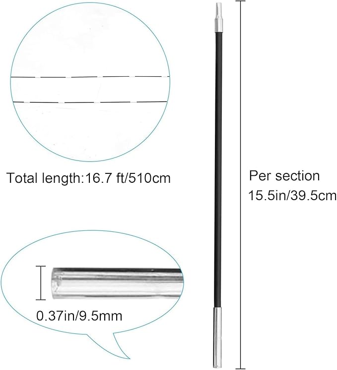 Venustas Beach Tent Poles Replacement Accessories Multifunction Tent Poles for 3/4-5/6-7 Person Beach Tent 2 Pack