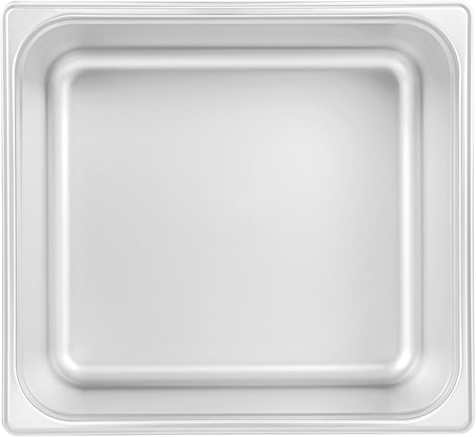 Restaurantware-Kitchen Tek 2/3 Size Steam Table Pan 1 Anti-Jam Steam Pan - Lid Sold Separately 8â€ Deep 24 Gauge Stainless Steel Freezable For Catering Event And Party