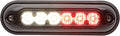 Whelen Ion Series Super-Led Emergency Lighthead - Red/White Split Warning Light for Police &amp Emergency Vehicles - Ultra Bright Professional-Grade - Durable Hard-Coated Lens - 25 Flash Patterns