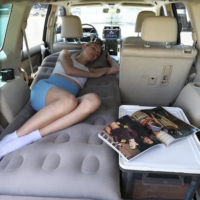 Air Mattress for Honda CRV &amp CR-V Hybrid 2023 2024 2025 car air Mattress Portable car Mattress for Travle and Camping Car Air BedGrey
