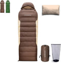 Ultralight Down Sleeping Bag with Pillow 15F 32F 45F Sleeping Bag for WomenMenYouth BackpackingHiking and Camping Outdoor with YKK Two-Way Zipper 680 FP Down