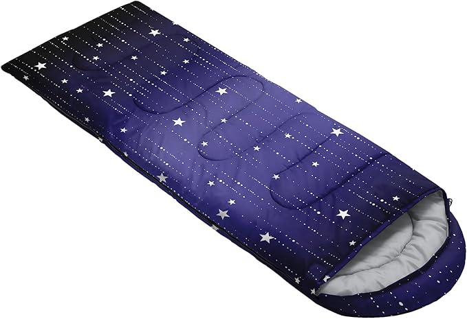 QOOMO Camping Sleeping Bags3 Season Warm &amp Cool WeatherLightweightWaterproof Sleeping Bags for Adults &amp KidsTravelingand OutdoorsCamping Gear Equipment