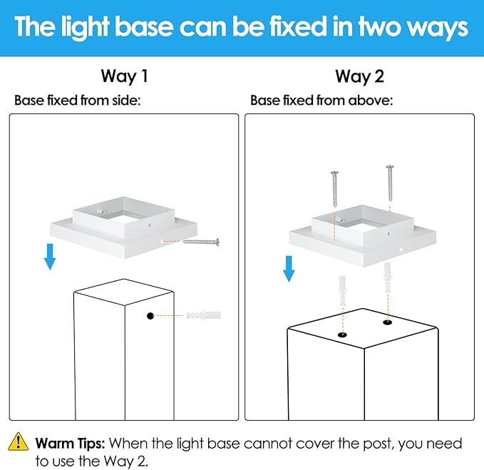 Mlambert 4 Pack Solar Post Lights Outdoor Waterproof Fence Cap for Deck 4x4 6x6 Wooden Vinyl Outdoor Lights with Shinning Effect White