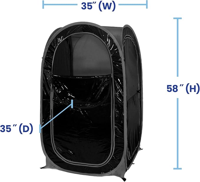 WeatherPod 1-Person Pop-Up Pod with Tinted Panels – Pop-Up Weather Pod Protection from Cold Wind and Rain with Added Privacy