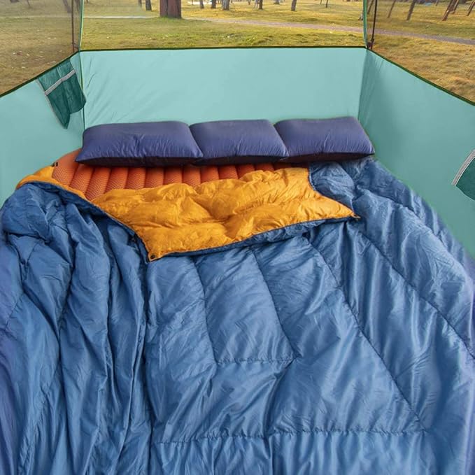 Tents for Camping 6 Person Tent Waterproof Windproof Double Layer Family Camping Tent Easy Setup Dome Tent with Large Mesh Windows &amp Wider Door for Outdoor Camping &amp Hiking
