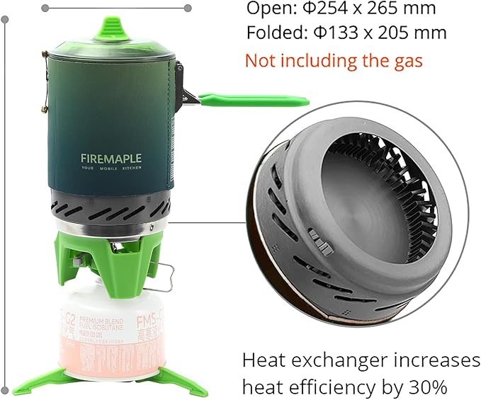 Fire-Maple Fixed Star X2 Backpacking and Camping Stove System Outdoor Propane Camp Cooking Gear Portable Pot Jet Burner Set Ideal for Hiking Trekking Fishing Hunting Trips and Emergency Use