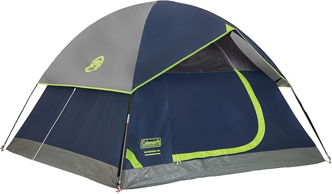 Coleman Sundome Camping Tent with Rainfly 2/3/4/6 Person Tent Sets Up in 10 Mins Weatherproof Shelter for Camping Festivals Backyard Sleepovers &amp More