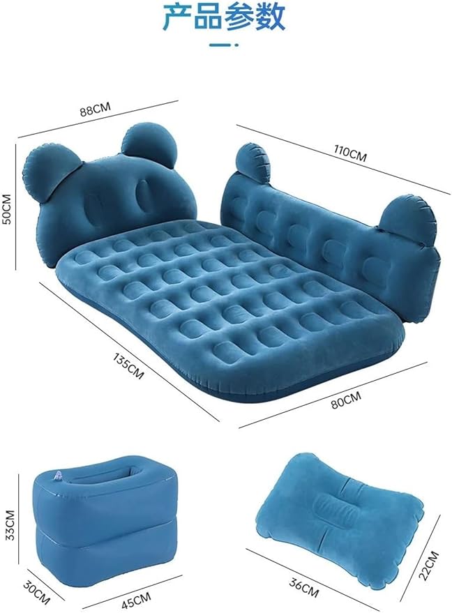 Camping Inflatable Mattress Car Back Seat Inflatable Bed Outdoor Travel Sleeping Mat Foldable Camping Mat Anti-Leakage Test Mattress