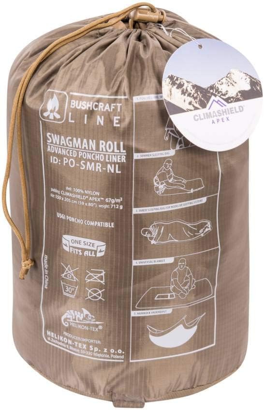 Helikon-Tex Swagman Roll Military Poncho - Multi-purpose Poncho &amp Emergency Poncho - Survival Gear - Woobie Blanket &amp Jacket