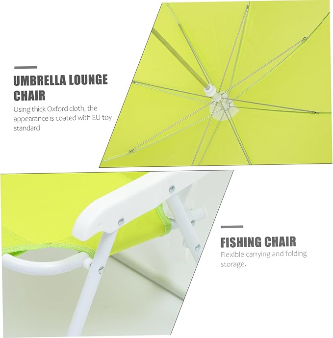Multifunctional Kids Beach Chair Sun Block Canopy Light Compact Outdoor Seat