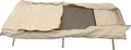 Canvas Sleeping Bag Cover Oversized Sleeping Bag Protector with Cot Pad Pocket Flap 2 Full-Length YKK Zippers Machine Washable 33 x 80 in
