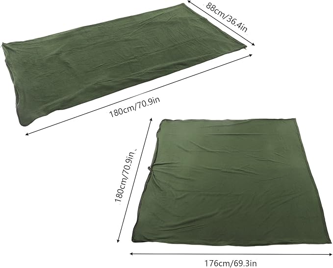 Fleece Sleeping Bag Portable Travel Warm Sleeping Bag Sleeping Bag Liner Ultralight Travel Sleeping Bag for Adults Outdoor Camping Hiking Climbing