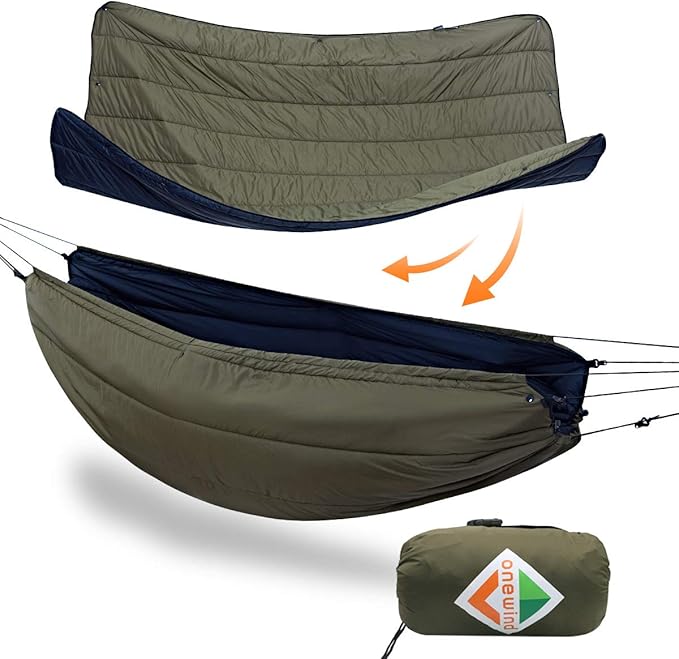 onewind Double Hammock Underquilt Warm Insulation Ultralight 3-4 Season Camping Quilt Portable for Hiking Backpacking