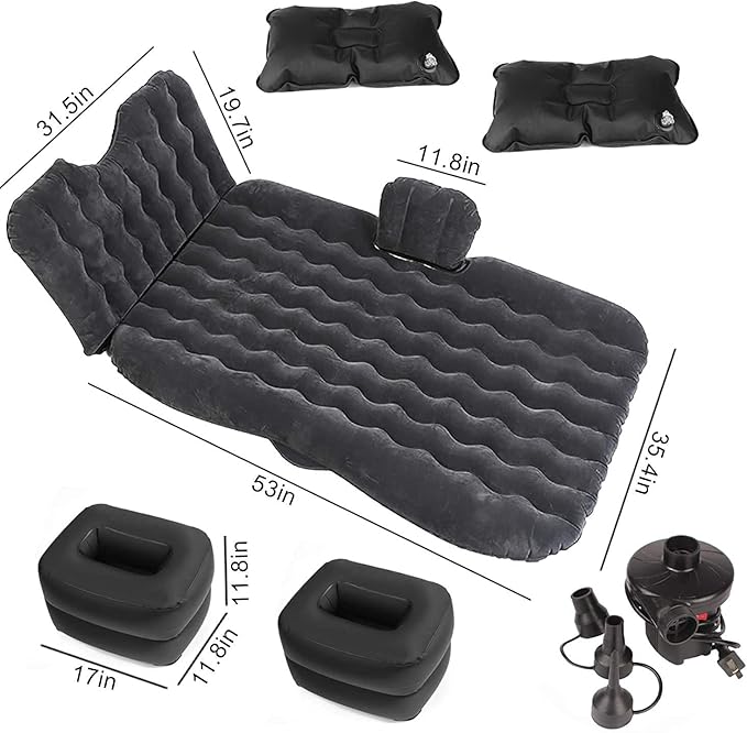 FBSPORT Inflatable Air Mattress 184cm x 85cm x 15cm Great for Camping Travel Adventures
