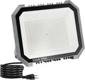 1 Pack LED Flood Lights Outdoor 300W 30000LM Super Bright Floodlight Outside Work Light with 5.9FT Plug IP65 Waterproof 6000K Outdoor LED Flood Light for Garage Yard Lawn Garden