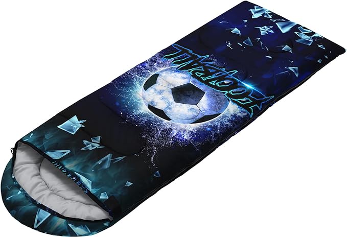 HOSIMA Dear Hunting Pattern Cold Weather Sleeping Bags for Kids AdultsBlack Light Weight Waterproof Sleeping Bags for Outdoors Hiking.