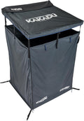 Kakadu Outback Shower Vehicle Tent Camping Privacy Shelter Bathroom Tent for Cars – with Roof LED Light BlockOut® Technology Towel Rod Storage System