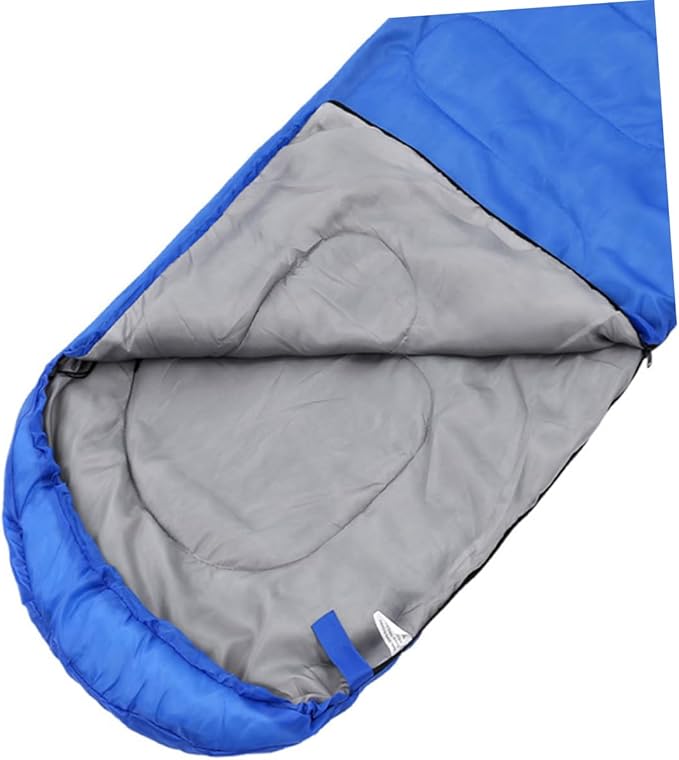 KESYOO Winter Thickened Camping for Adults Outdoor Hiking Sleep Sack with Drawstring Hood and Windproof Zipper Lightweight Durable Warmth for Backpacking and Survival Activities