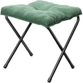 Footrest Fishing Seat Multipurpose Space Saving Easy to Carry Camping Chair Portable for Barbecue Lawn Hiking Fishing Camping Green