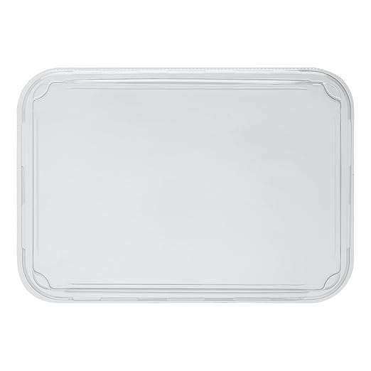 Restaurantware-LIDS ONLY: Matsuri Vision 7.4 x 5.2 x 1.2 Inch Lids For Sushi Containers 100 Airtight Lids - Containers Sold Separately No-Fog Design Clear Plastic Dome Lids For Sushi Boxes