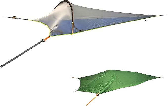 Tentsile UNA V3 Solo Tree Tent Hammock 1-Person Capacity Anti-Roll System Ratchet and Straps Included Portable Tree House Shelter Designed in The UK