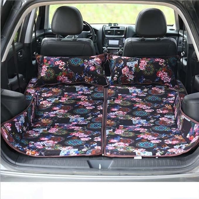 Car Camping Mattress Portable SUV Sleeping Pad for Travel Grey-Suede 260kg Capacity