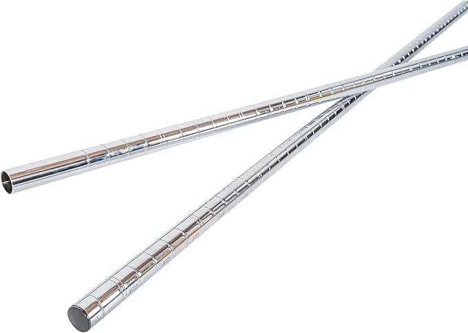Restaurantware-Shelving Posts ONLY: Chef 101 74 Inch Mobile Shelving Posts 4 NSF Certified Chrome Poles - Shelves and Casters Sold Separately Does Not Corrode Steel Wire Poles