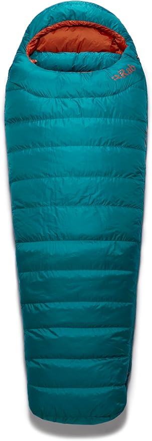 Rab Women's Ascent Down Sleeping Bag - Lightweight Warm Mummy Sleep Sack for Camping &amp Backpacking