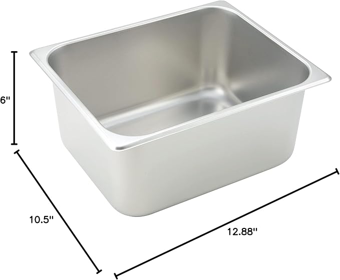 Winco SPH6 1/2 Size Pan 6-Inch
