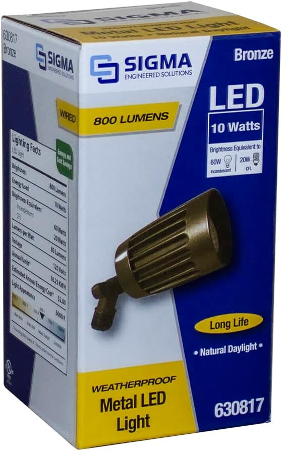 Sigma Engineered Solutions 14337BR 10W Weatherproof LED Light Bronze