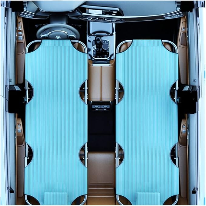 AZMANI Portable Travel Car Bed for SUV Adult Knitting Surface Holds 550 Lbs (Size: 163x56x38cm-A)