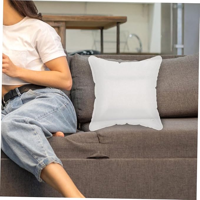 Inflatable Lumbar Pillow for Travel and Camping Lightweight Couch Cushion Design Portable Blow Up Support for Napping and Relaxation