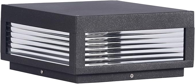 Outdoor Post Lights Hard Wired 11.8 Outdoor Column Lights IP54 Waterproof Large Modern Pillar Light 3000K E26 Bulb Landscape Lamp Post Light Square Column Lighting for Patio Garden Deck Yard