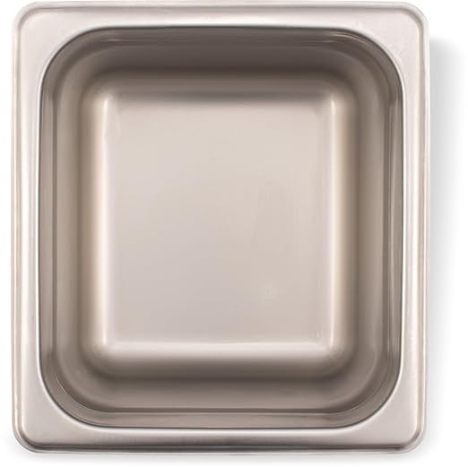 Carlisle FoodService Products DuraPan Food Pan 1/6 Size Stainless Steel Container for Storing and Serving Food in Commercial Kitchen 1.6 Qt 6 Count