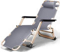 Oversized Heavy People Recliner Chair Metal Steel Folding Camping Lounger Outdoor Camping Lounge Chair