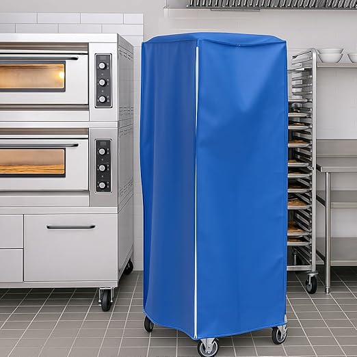 Worcester Blue Vinyl Heavy-Duty Freezer Pan Rack Cover - 28L x 23W x 64H