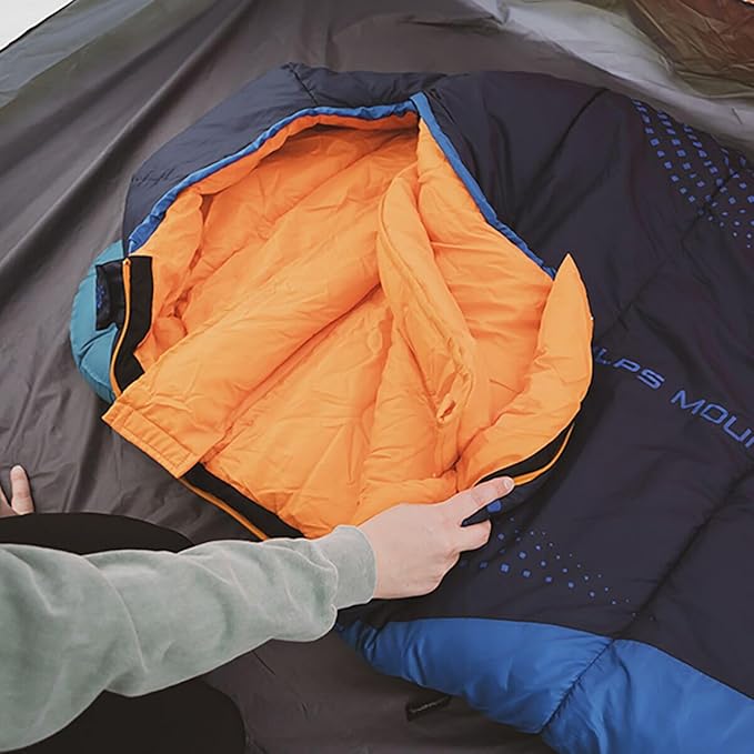 ALPS Mountaineering Blaze +20° Mummy Sleeping Bag Regular - Navy/Blue/Orange