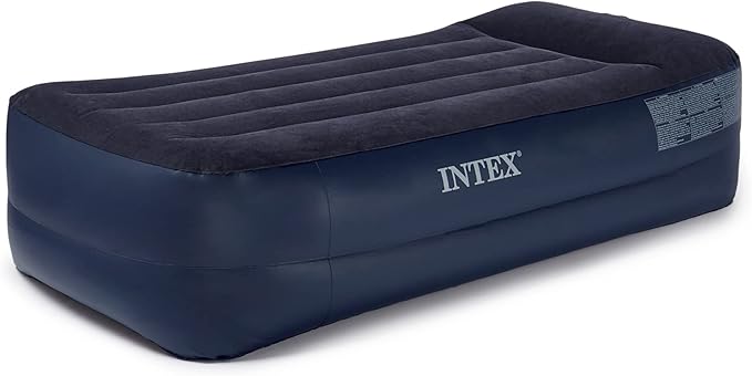 Intex Pillow Dura-Beam Series Rest Raised Airbed with Internal Pump (2020 Model)