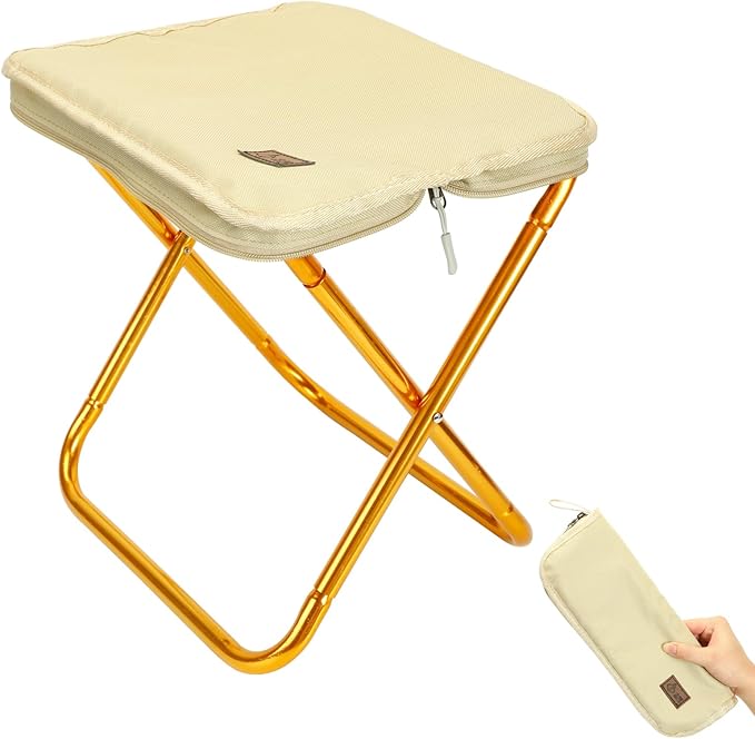 Camping StoolPortable Foldable Stool aldult Collapsible Stool Chairs Fishing for Outdoor Hiking 300 LBS Load
