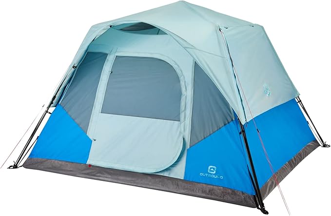 Outbound Instant Pop up Tent for Camping with Carry Bag and Rainfly | Water Resistant | 3 Season | Dome &amp Cabin Tents 5 6 8 and 10-Person