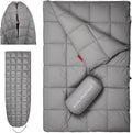 Down Camping Blanket - Lightweight Packable Warm &amp Puffy Outdoor Travel Quilt for Sleep Hiking Backpacking Stadium Festivals Water-Resistant Sleeping Bag 55x79