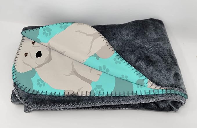 Caroline's Treasures MLM1036TBLT Great Pyrenees Soft Travel Blanket with Bag Airplane Blanket Indoor Outdoor Camping Blanket for Traveling Picnics Beach Trips Concerts