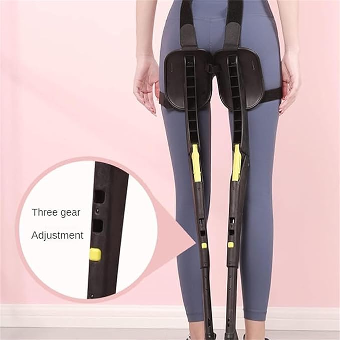 Portable Invisible Travel Stool Adjustable Exoskeleton Levitation Seat Ergonomic Lightweight Seat for Work Fishing Load in The Metro 330Lbs Black