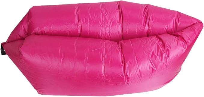 Yosoo Health Gear Air Sofa Rose Red Portable Foldable Air Sofa Matress with Storage Bag for Outdoor Camping Beach Part 240x70cm