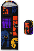 Kids Sleeping Bag for Boys GirlsWestern Cowboy Print-Lightweight Warm Portable Outdoor Indoor-Waterproof Cold Weather Resistant Sleeping Bag for Camping Hiking