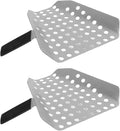 Pissente Fries Scoop Stainless Steel Ergonomic Handle French Fry Scooper Easy to for Movie Theaters and Picnics