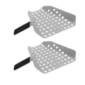 ANGGREK Fries Scoop Stainless Steel Ergonomic French Fry Scooper with Holes for Popcorn Lightweight Design for Quick Serving at Events or Home